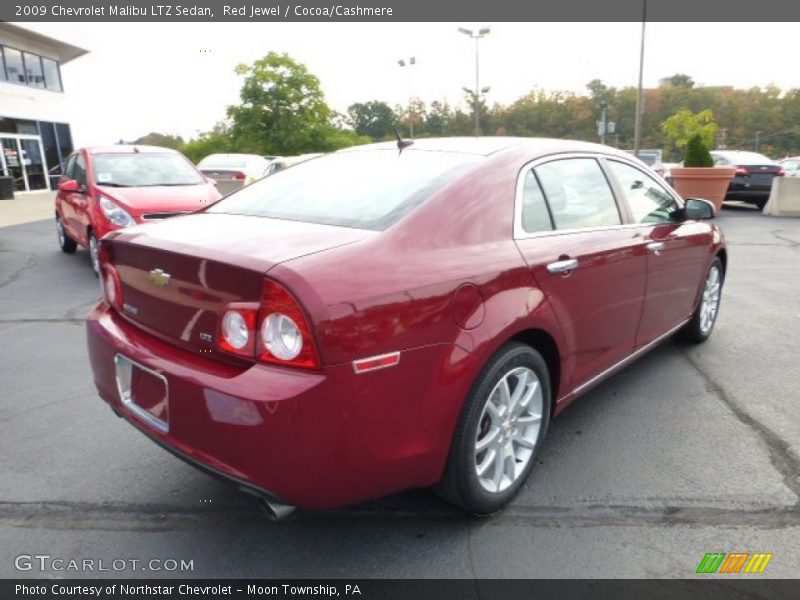 Red Jewel / Cocoa/Cashmere 2009 Chevrolet Malibu LTZ Sedan