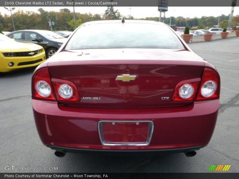 Red Jewel / Cocoa/Cashmere 2009 Chevrolet Malibu LTZ Sedan
