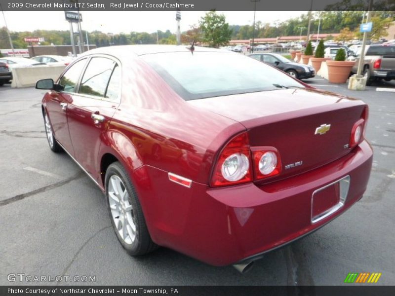Red Jewel / Cocoa/Cashmere 2009 Chevrolet Malibu LTZ Sedan