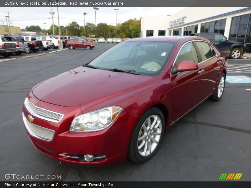 Red Jewel / Cocoa/Cashmere 2009 Chevrolet Malibu LTZ Sedan