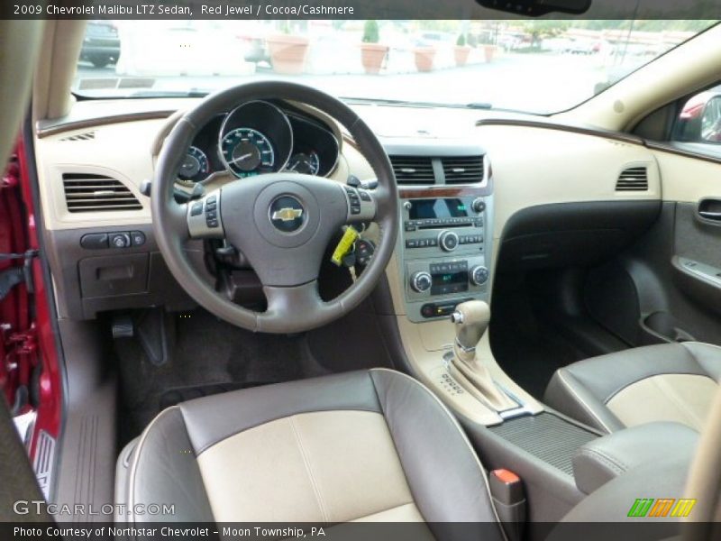 Red Jewel / Cocoa/Cashmere 2009 Chevrolet Malibu LTZ Sedan
