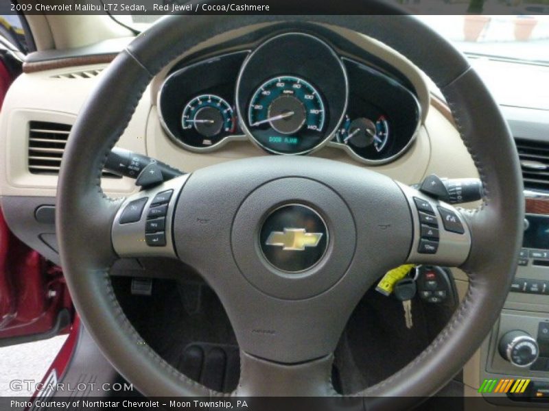 Red Jewel / Cocoa/Cashmere 2009 Chevrolet Malibu LTZ Sedan