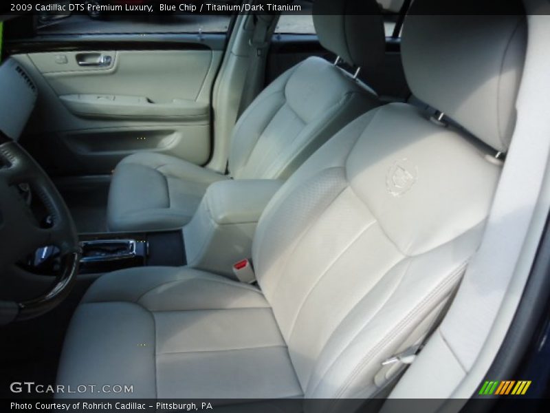 Blue Chip / Titanium/Dark Titanium 2009 Cadillac DTS Premium Luxury