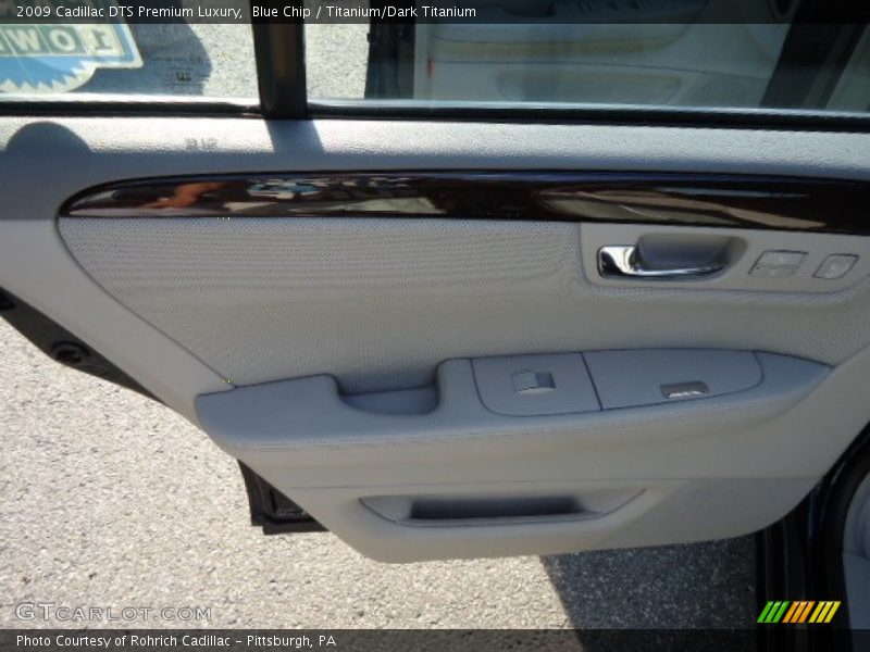 Blue Chip / Titanium/Dark Titanium 2009 Cadillac DTS Premium Luxury