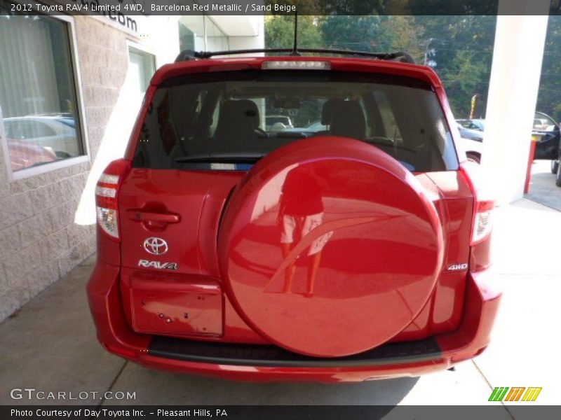 Barcelona Red Metallic / Sand Beige 2012 Toyota RAV4 Limited 4WD