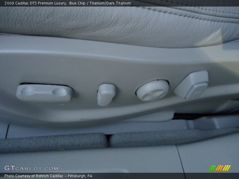 Blue Chip / Titanium/Dark Titanium 2009 Cadillac DTS Premium Luxury