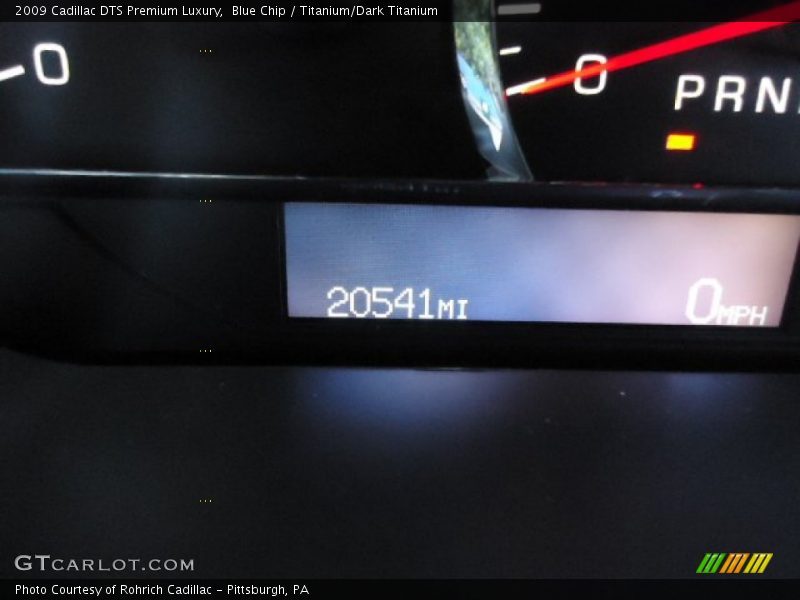 Blue Chip / Titanium/Dark Titanium 2009 Cadillac DTS Premium Luxury
