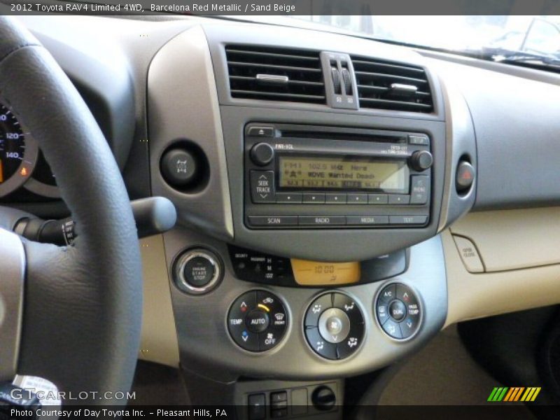 Barcelona Red Metallic / Sand Beige 2012 Toyota RAV4 Limited 4WD