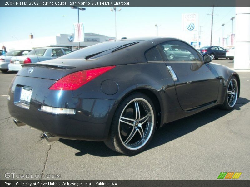 San Marino Blue Pearl / Charcoal 2007 Nissan 350Z Touring Coupe
