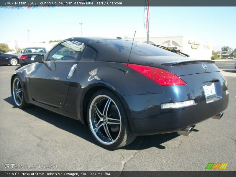 San Marino Blue Pearl / Charcoal 2007 Nissan 350Z Touring Coupe