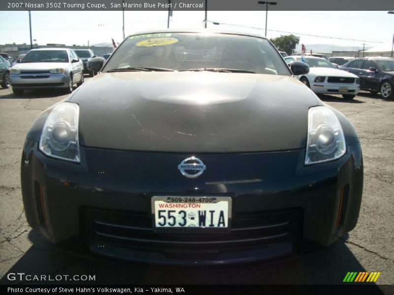 San Marino Blue Pearl / Charcoal 2007 Nissan 350Z Touring Coupe