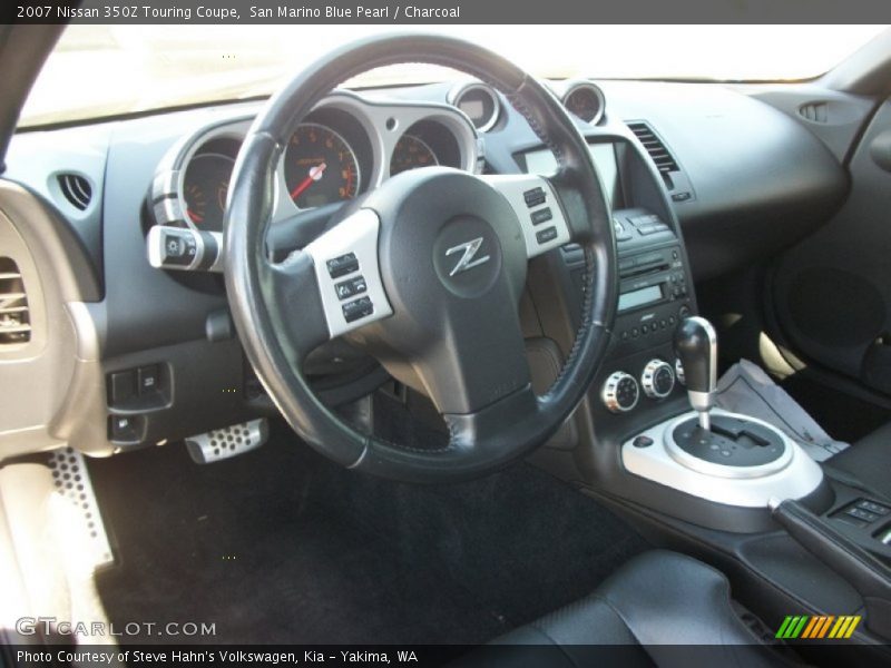 San Marino Blue Pearl / Charcoal 2007 Nissan 350Z Touring Coupe