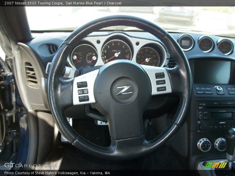 San Marino Blue Pearl / Charcoal 2007 Nissan 350Z Touring Coupe