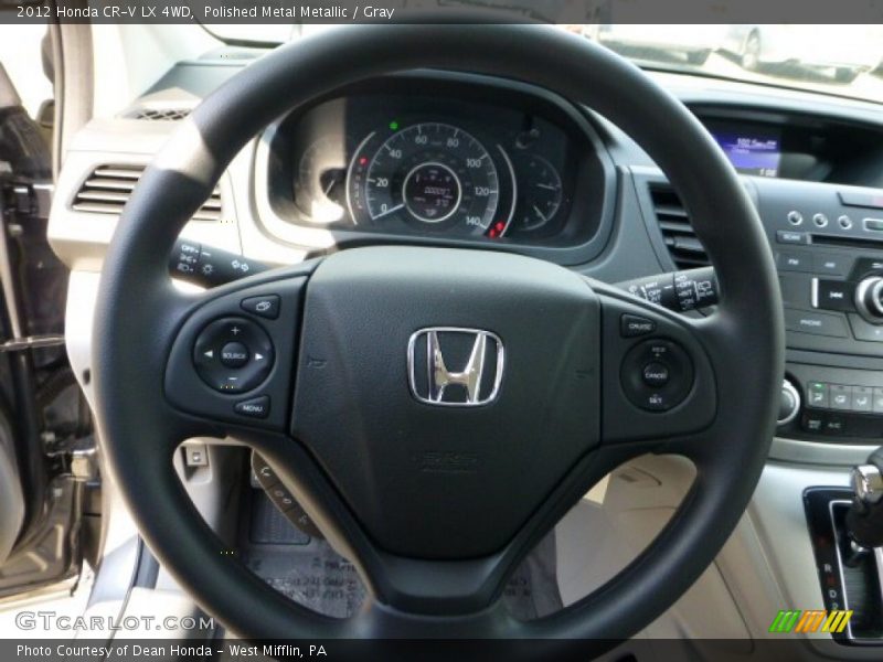 Polished Metal Metallic / Gray 2012 Honda CR-V LX 4WD