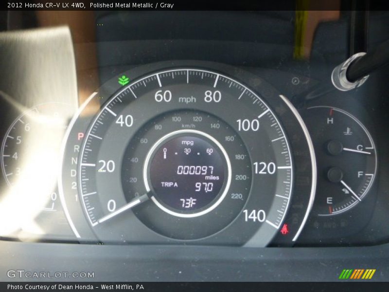 Polished Metal Metallic / Gray 2012 Honda CR-V LX 4WD
