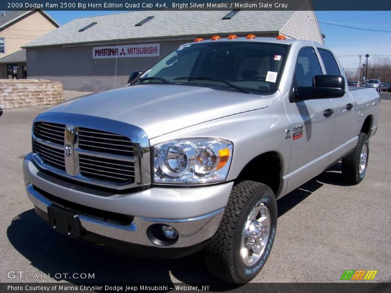 Bright Silver Metallic / Medium Slate Gray 2009 Dodge Ram 2500 Big Horn Edition Quad Cab 4x4