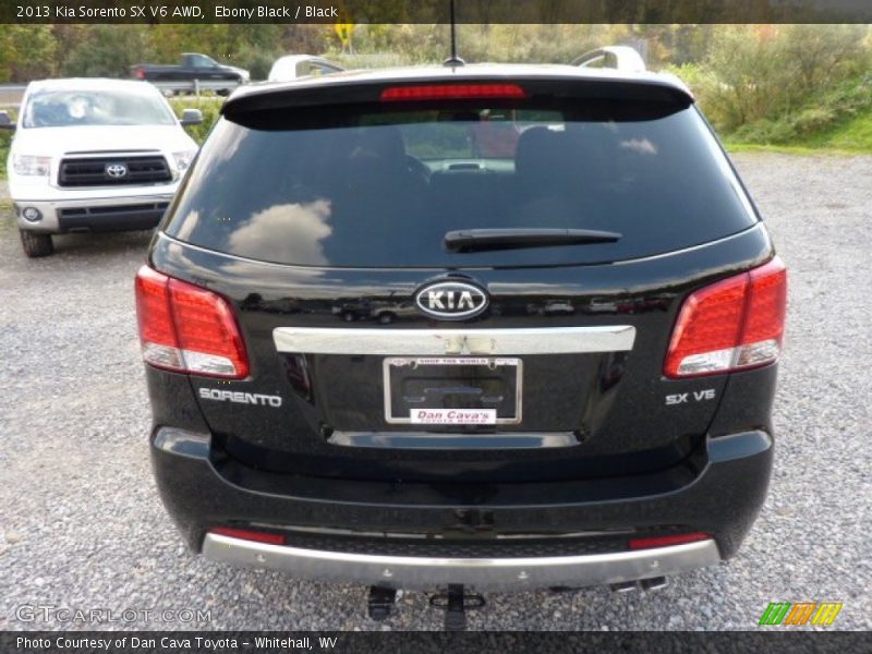 Ebony Black / Black 2013 Kia Sorento SX V6 AWD