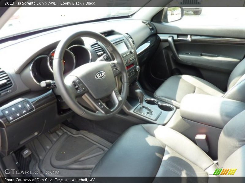 Black Interior - 2013 Sorento SX V6 AWD 