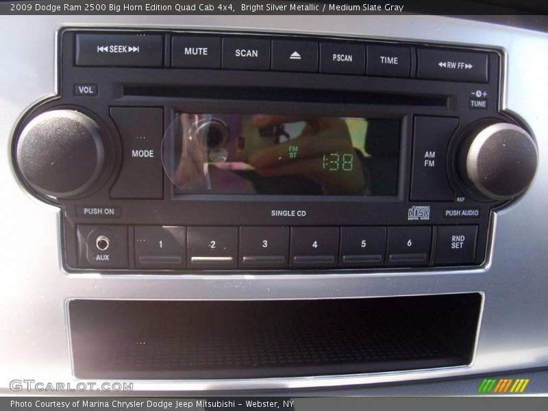 Bright Silver Metallic / Medium Slate Gray 2009 Dodge Ram 2500 Big Horn Edition Quad Cab 4x4