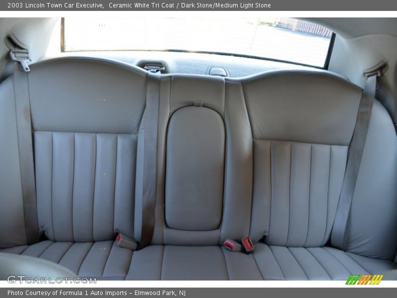 Ceramic White Tri Coat / Dark Stone/Medium Light Stone 2003 Lincoln Town Car Executive