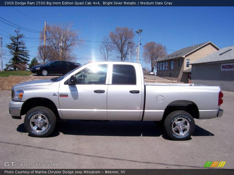 Bright Silver Metallic / Medium Slate Gray 2009 Dodge Ram 2500 Big Horn Edition Quad Cab 4x4