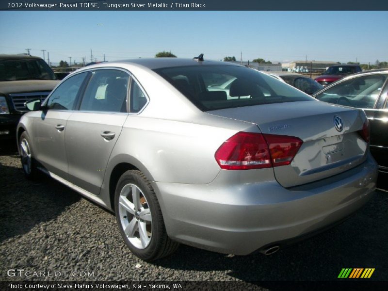Tungsten Silver Metallic / Titan Black 2012 Volkswagen Passat TDI SE