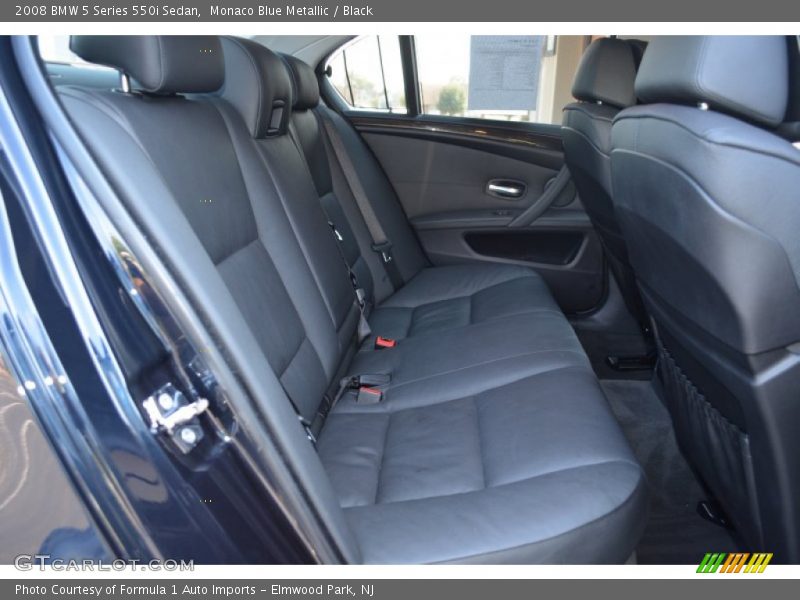 Monaco Blue Metallic / Black 2008 BMW 5 Series 550i Sedan