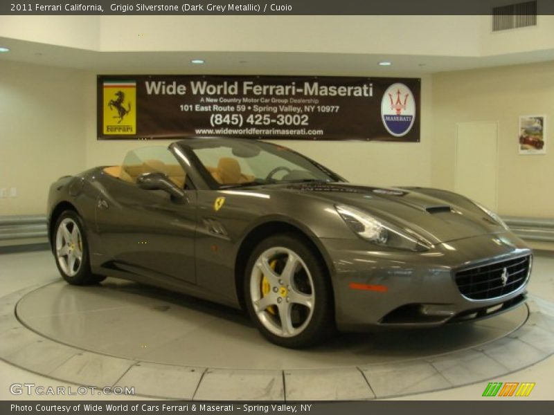 Grigio Silverstone (Dark Grey Metallic) / Cuoio 2011 Ferrari California