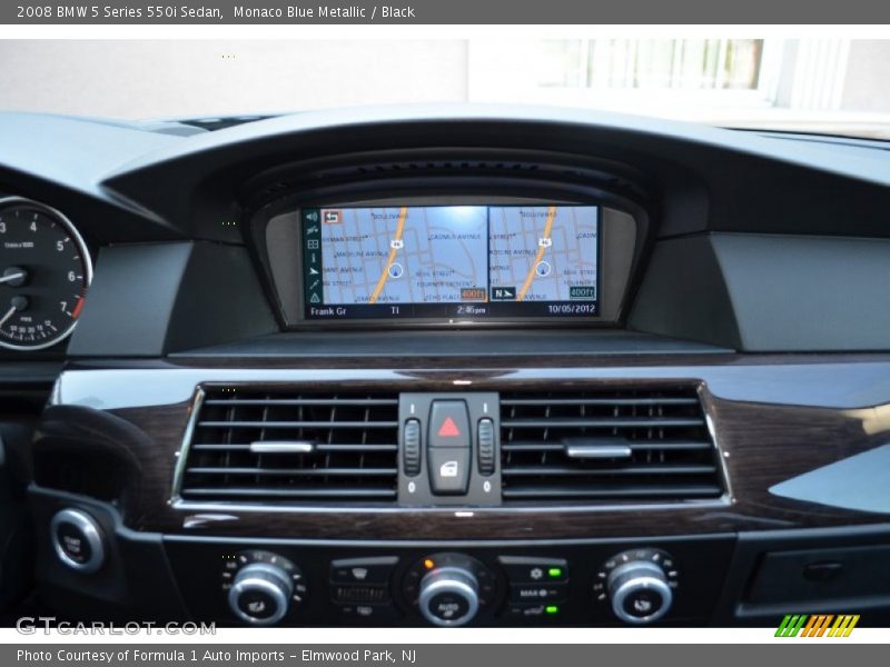 Monaco Blue Metallic / Black 2008 BMW 5 Series 550i Sedan