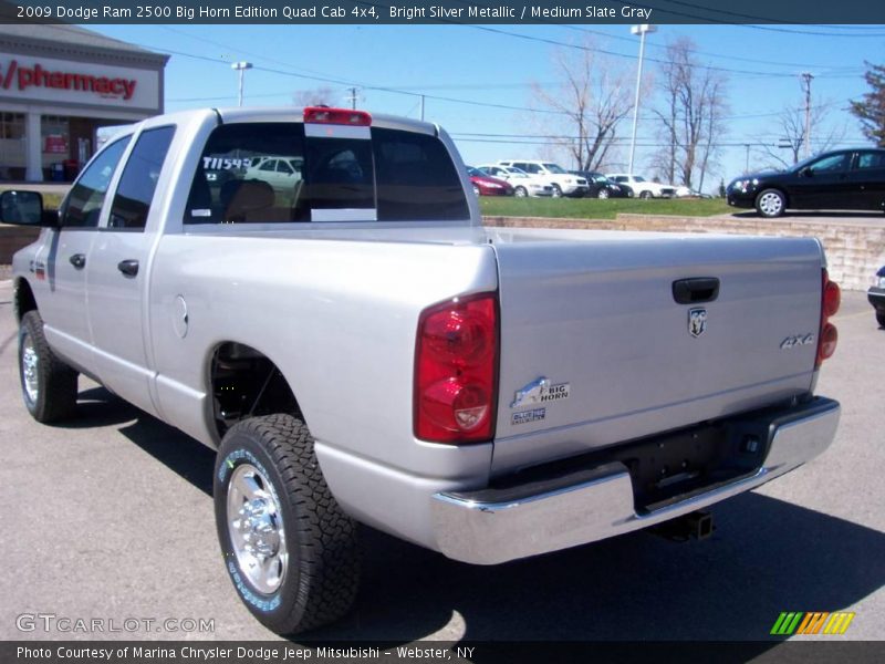 Bright Silver Metallic / Medium Slate Gray 2009 Dodge Ram 2500 Big Horn Edition Quad Cab 4x4