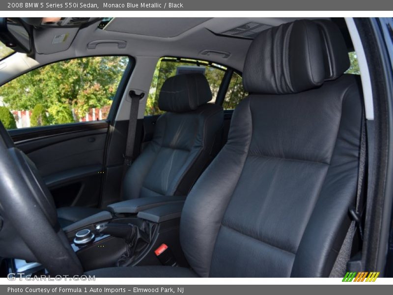 Monaco Blue Metallic / Black 2008 BMW 5 Series 550i Sedan