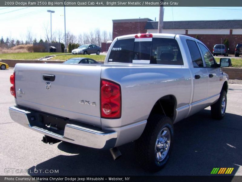 Bright Silver Metallic / Medium Slate Gray 2009 Dodge Ram 2500 Big Horn Edition Quad Cab 4x4