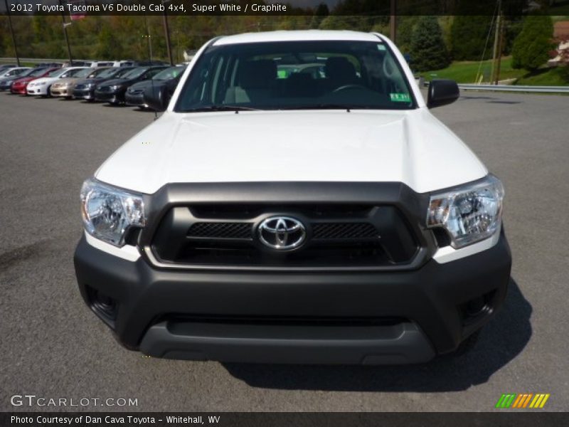 Super White / Graphite 2012 Toyota Tacoma V6 Double Cab 4x4