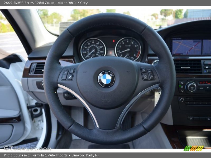 Alpine White / Grey 2009 BMW 3 Series 328xi Coupe