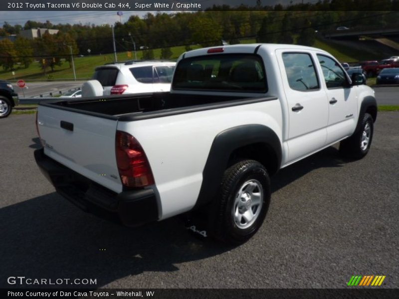Super White / Graphite 2012 Toyota Tacoma V6 Double Cab 4x4