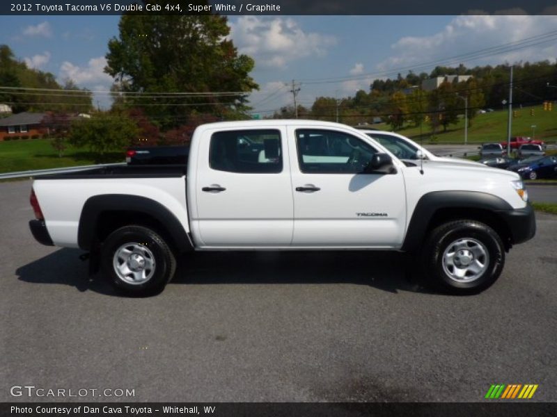 Super White / Graphite 2012 Toyota Tacoma V6 Double Cab 4x4