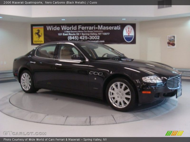 Nero Carbonio (Black Metallic) / Cuoio 2006 Maserati Quattroporte