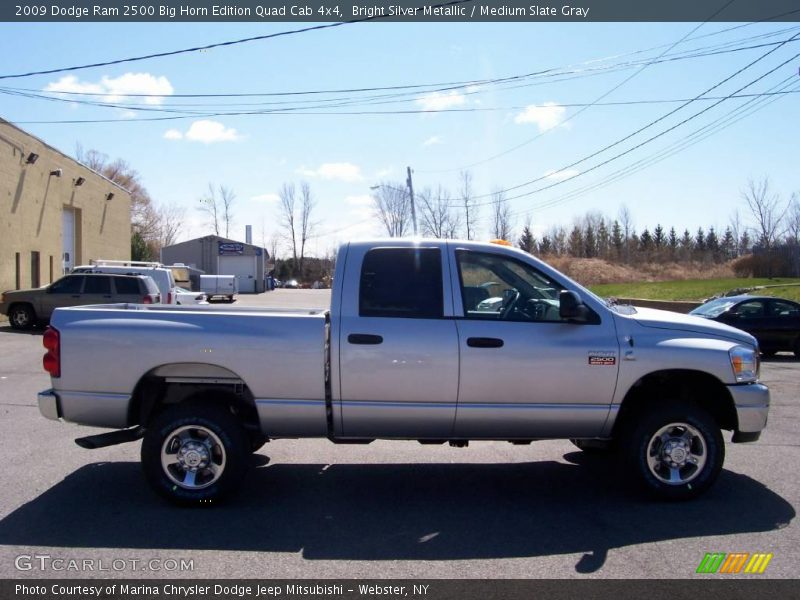 Bright Silver Metallic / Medium Slate Gray 2009 Dodge Ram 2500 Big Horn Edition Quad Cab 4x4