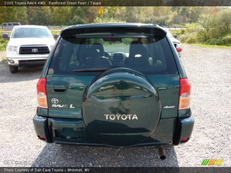 Rainforest Green Pearl / Taupe 2003 Toyota RAV4 4WD