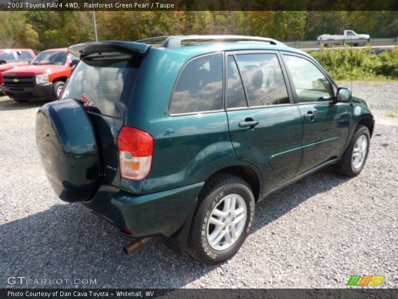 Rainforest Green Pearl / Taupe 2003 Toyota RAV4 4WD