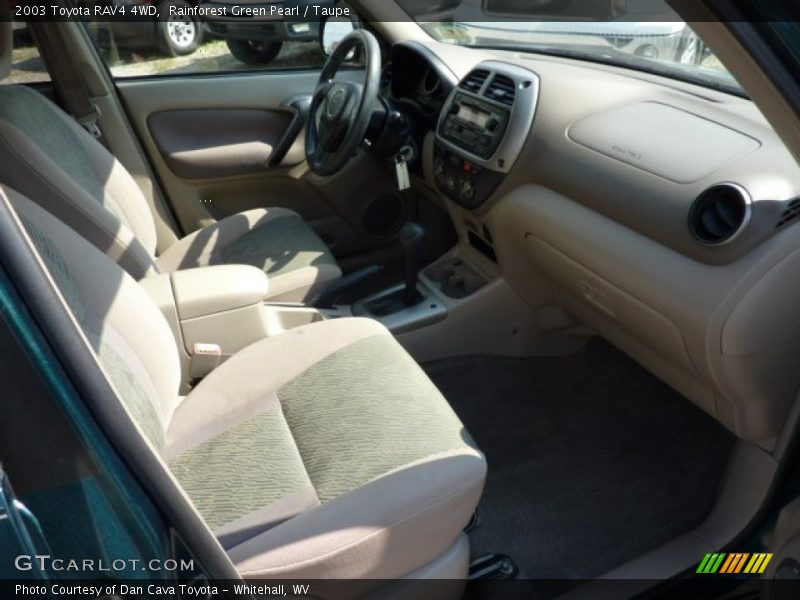 Rainforest Green Pearl / Taupe 2003 Toyota RAV4 4WD