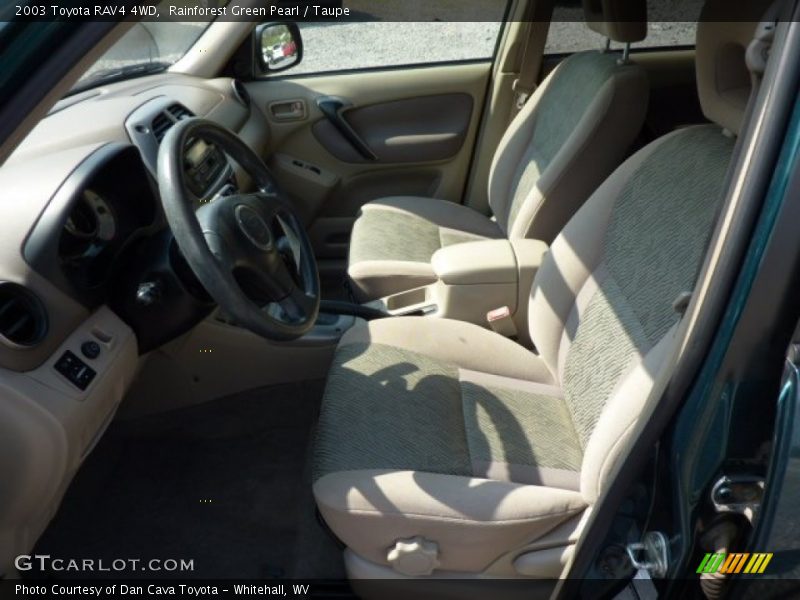 Rainforest Green Pearl / Taupe 2003 Toyota RAV4 4WD