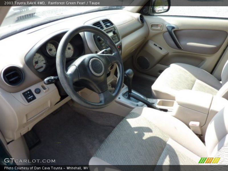 Rainforest Green Pearl / Taupe 2003 Toyota RAV4 4WD