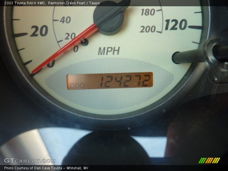 Rainforest Green Pearl / Taupe 2003 Toyota RAV4 4WD