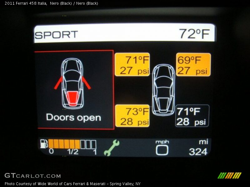  2011 458 Italia Italia Gauges