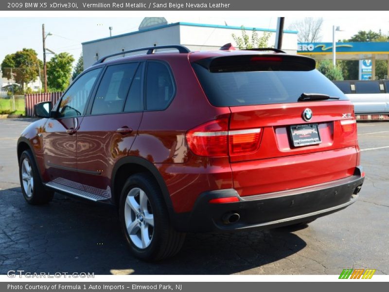Vermillion Red Metallic / Sand Beige Nevada Leather 2009 BMW X5 xDrive30i