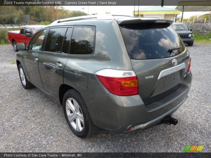 Cypress Green Pearl / Sand Beige 2009 Toyota Highlander Limited 4WD
