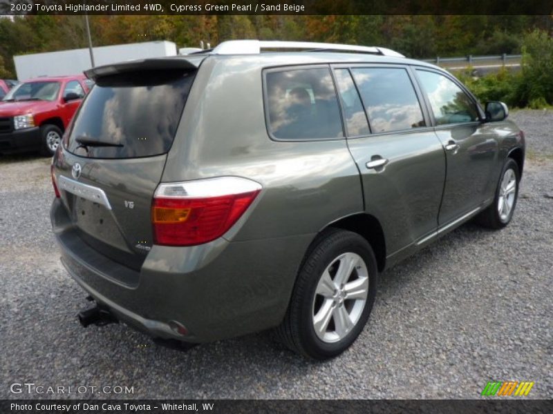 Cypress Green Pearl / Sand Beige 2009 Toyota Highlander Limited 4WD