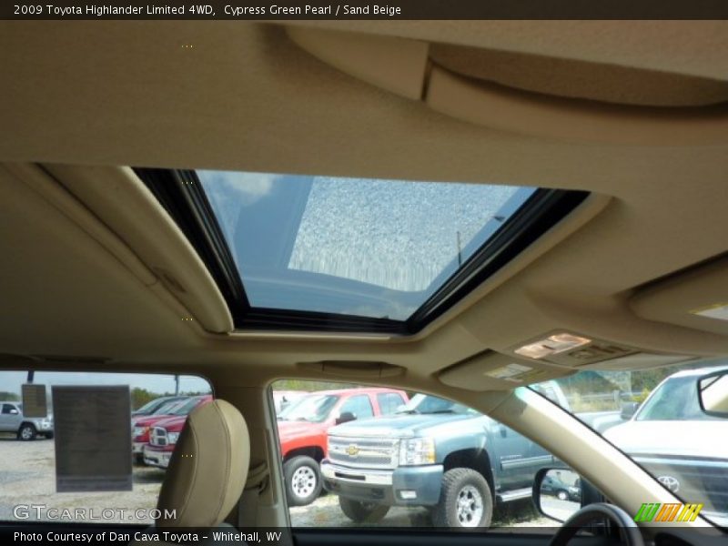 Cypress Green Pearl / Sand Beige 2009 Toyota Highlander Limited 4WD