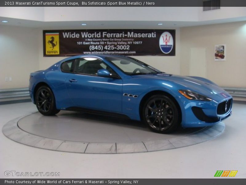 Blu Sofisticato (Sport Blue Metallic) / Nero 2013 Maserati GranTurismo Sport Coupe